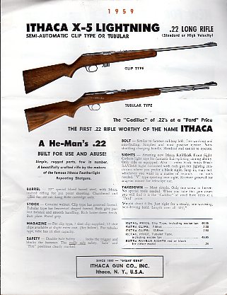 1959 Ithaca Catalog/Folder  1959 Ithaca Catalog/Folder