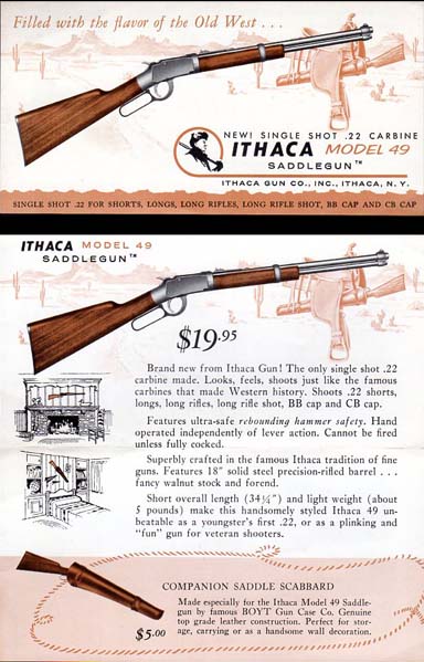 1961 Ithaca Saddlegun Brochure