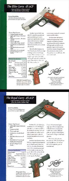 1998 Kimber Custom Shop .45 Broadsheets  1998 Kimber Custom Shop .45 Broadsheets