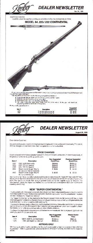 1986 Dealer Newsletters