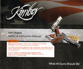 Kimber 1911 Pistol Manual