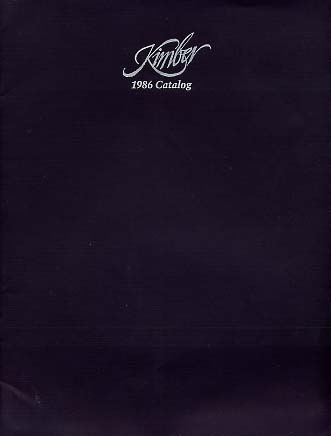 1986 Kimber Of Oregon,Inc. Catalog