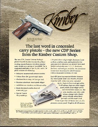 2000 Kimber CDP Pistols Broadsheet