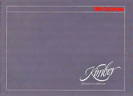 1984 Kimber Catalogue