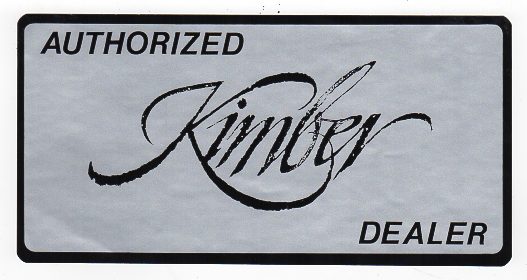 \"Authorized Kimber Dealer\" Decal