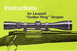 Leupold Scope Instructions / Green