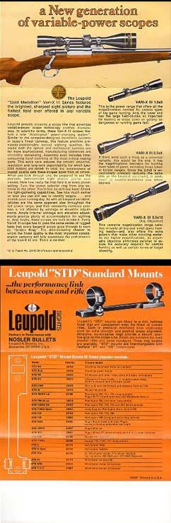 1980 Leupold "Gold Medallion" Mailer