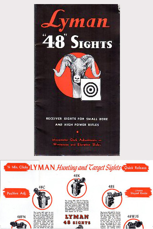 1952 Lyman \"48\" Sights Brochure