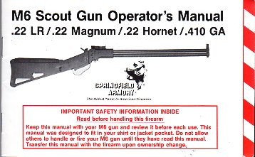 Springfield Armory M6 Scout Instr.
