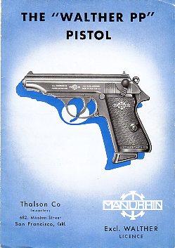 1953 Manurhin Walther PP Brochure