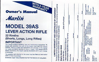 1998 Marlin 39AS Inst.