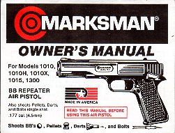 Marksman BB Repeater Pistol Manual