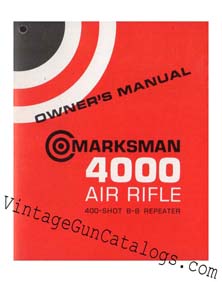 1971 Marksman 4000 Air Rifle Manual