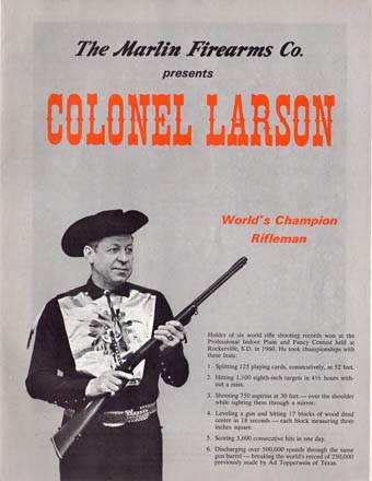 1965 Marlin Colonel Larsen Sponser Book