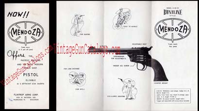 1960\'s Mendoza Pistol Brochure