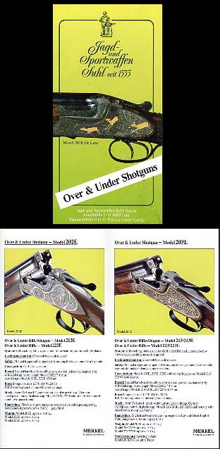 1990 Merkel O/U Shotguns Catalog