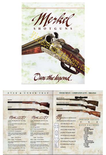 1993 Merkel Shotguns Catalog