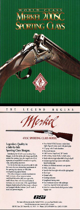 1995 Merkel 200SC Shotgun Folder