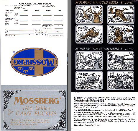 1984 Mossberg "Game Buckles"
