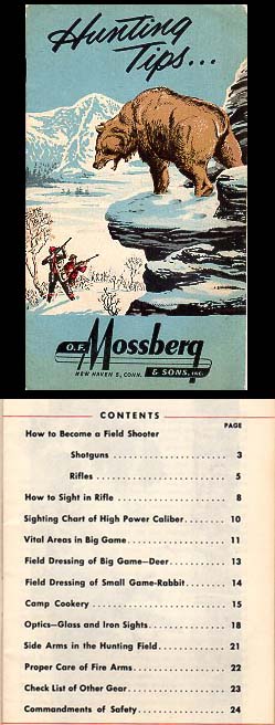 1959 Mossberg Hunting Tips Booklet