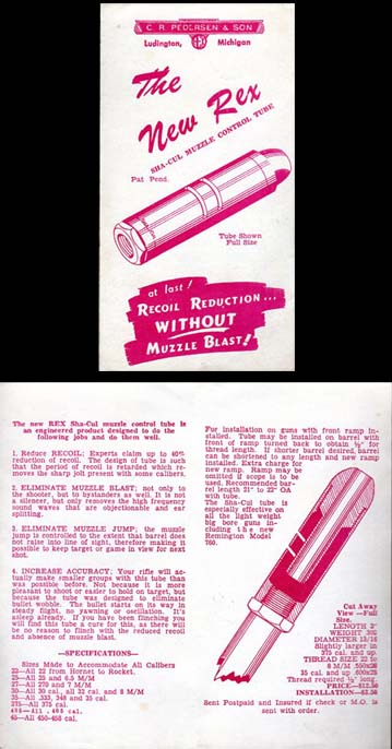 1952 Sha-Cul Muzzle Brake Brochure