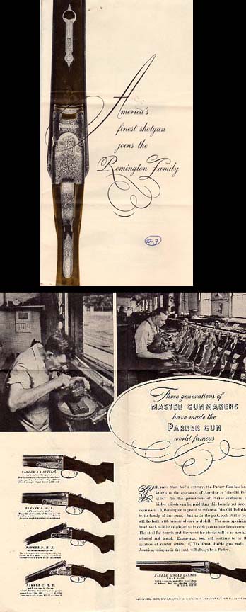 1935 Parker Shotguns Brochure/Mailer