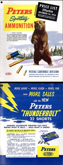 1954/55 Peters Ammunition Catalog