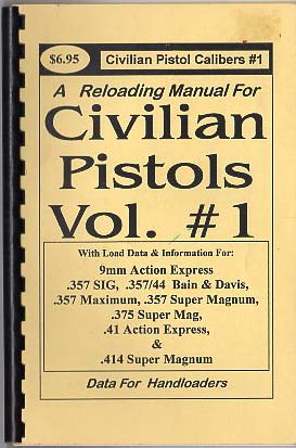 Reloading Manual for Civilian Pistols Vol. #1