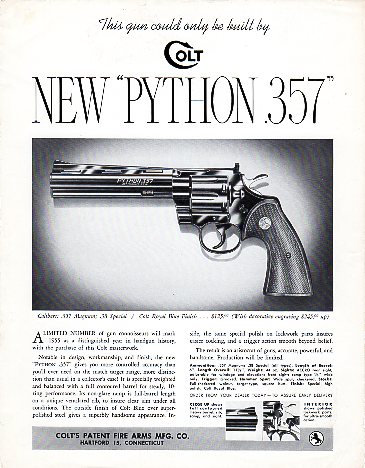 1955 Colt Python Broadsheet