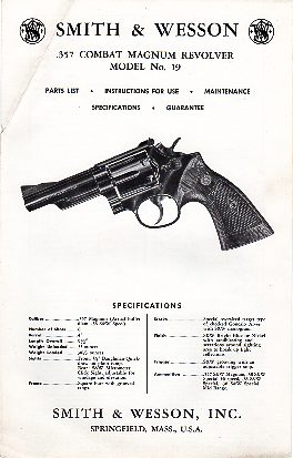 1960 Model 19 Combat Magnum