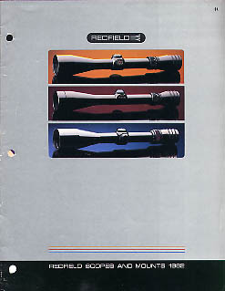 1982 Redfield Scopes Catalog
