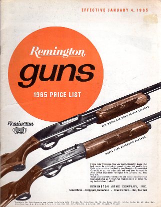 1965 Remington Retail Price List