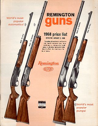 1968 Remington Retail Price List