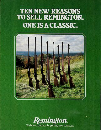 1978 Remington Dealer Adv.Folder