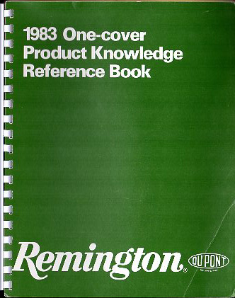 1983 Remington "One-Cover Product Knowledge Reference Book"
