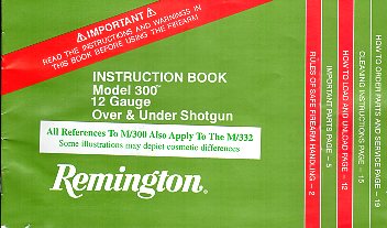 Remington Model 332 O/U Instr.