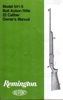 1984 Remington 541X Manual