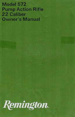 Remington Model 572 Instr.Manual