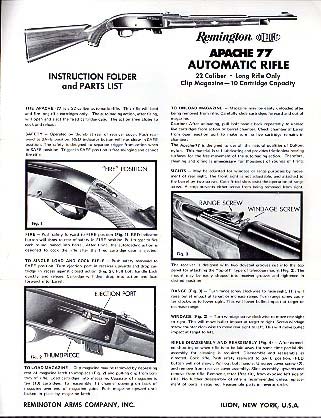 Remington Nylon Apache 77 Inst.Manual