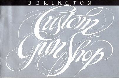 1990's Remington Custom Shop Catalog