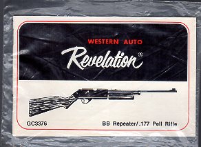1976 Revelation AirRifle Manual