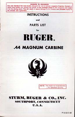 1980 Ruger 44 Magnum