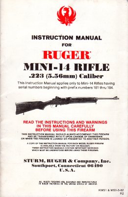 1982 Ruger Mini-14 Inst.