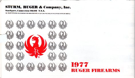 1977 Ruger Firearms Catalog  1977 Ruger Firearms Catalog