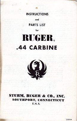 1964 Ruger 44 Magnum Carbine