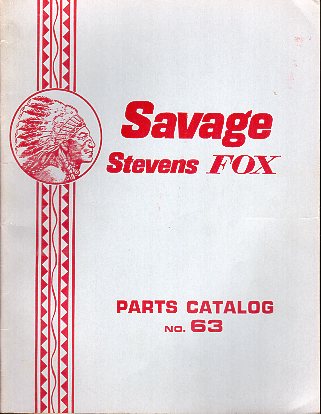 1963 Savage Stevens Fox Parts Catalog