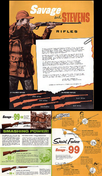1960 Savage & Stevens Rifles Folder
