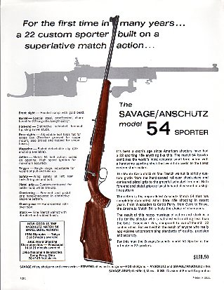 1970's Savage/Anschutz 54 Sporter Mailer