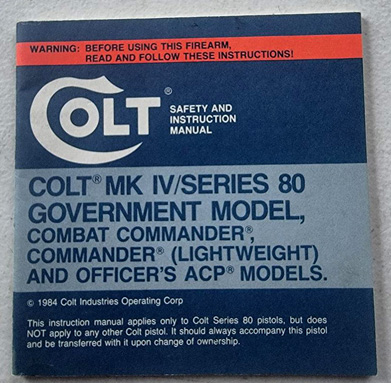 1984 MK IV/Series 80 Instr.Manual