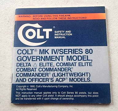 1990 MK IV/Series 80 Instr.Manual